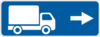 Направление движения для грузовых автомобилей