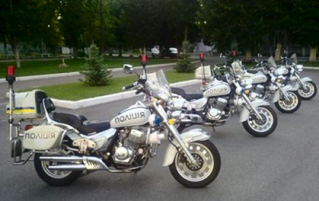 Украинская полиция оседлает китайские мотоциклы